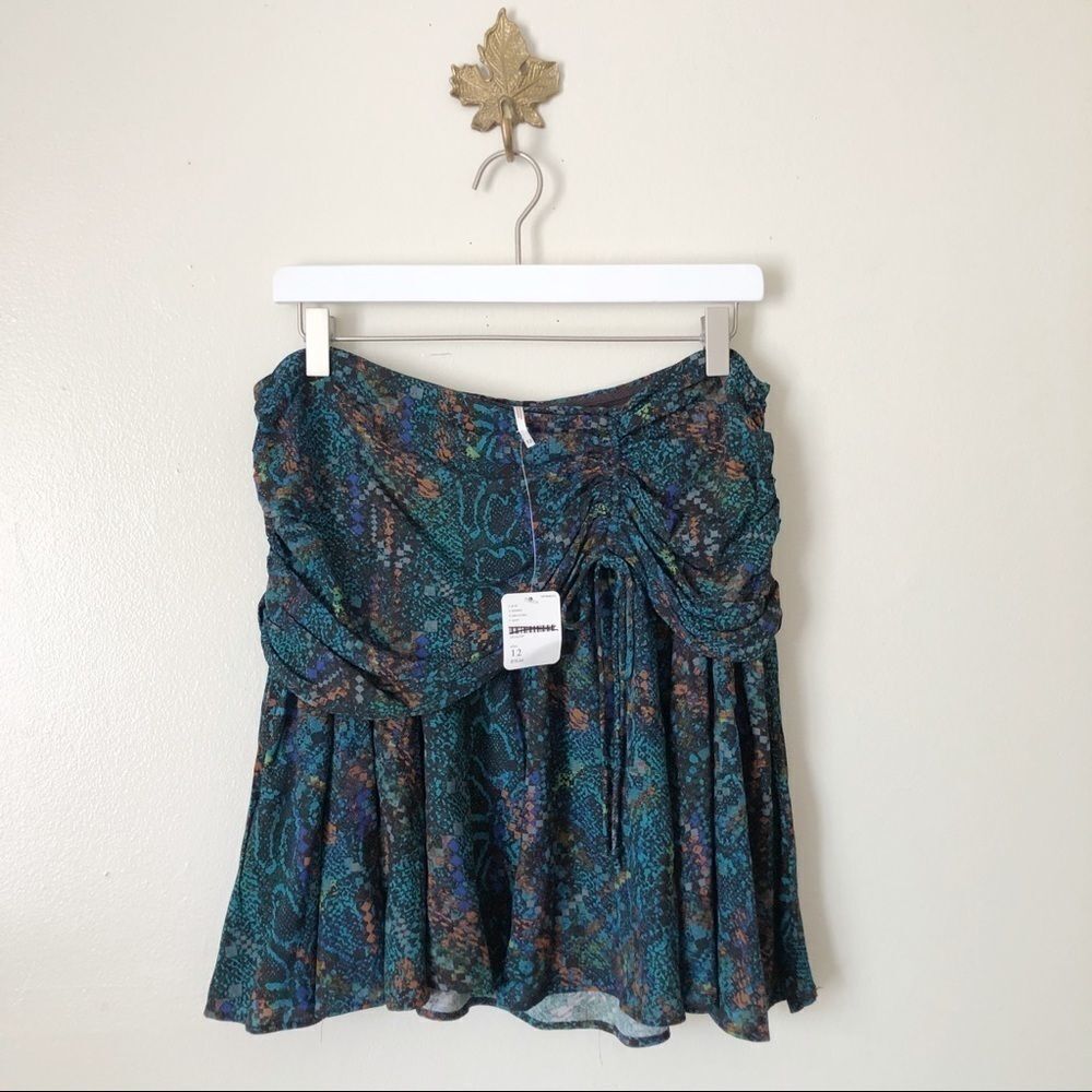 Free People Saturday Sun Mini Floral Skirt NWT